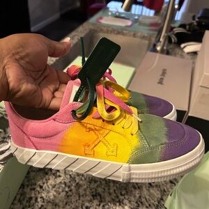 Off White Vulcanized Canvas - Multicolor